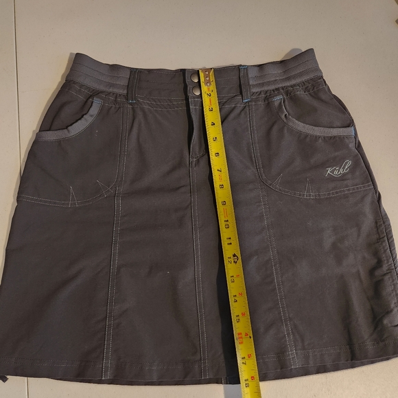 Kuhl Durango Skort Skirt Gray Womens Size 6 Hiking Outdoors Activewear Pull On - Picture 8 of 9